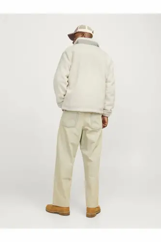 Куртка Jack Jones Jorvesterbro Teddy, Мужская бежевая куртка, 12260450-06 - 7