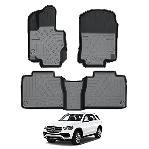 KUST Автомобильные коврики для 2020-2025 2026 Mercedes Benz GLE 350 / GLE 450 (НЕ для Купе), всепогодные модельные коврики, 2 ряда, с высоким бортом 