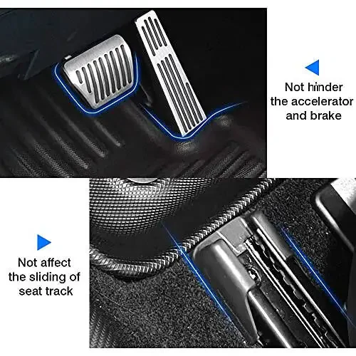 KUST Floor Mats for Chevy/Chevrolet Malibu 2016-2025, All Weather Floor Liners TPE Front Rear 2 Row Car Mats for Malibu Accessories High Edge Non-Slip - 1