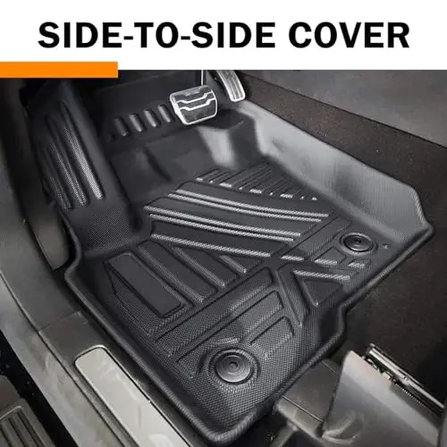 KUST Floor Mats for 2017-2022 Nissan Rogue Sport, All Weather Front Rear Floor Liners Rogue Sport Accessories TPE Rubber Raised Edge (Sport Only) - 3