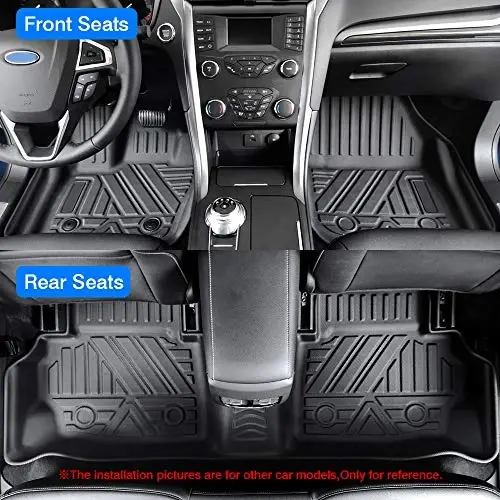 KUST Floor Mats for 2020-2026 Mazda CX-30 Accessories | Front Rear 2 Rows Car Mats, All Weather Protection, TPE Rubber, Raised Edge - 4