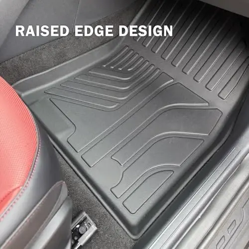 KUST Floor Mats for 2024-2026 Chevy Trax Accessories | Front Rear 2 Rows Floor Liners, All Weather Protection Car Mats, TPE Rubber, Raised Edge - 3