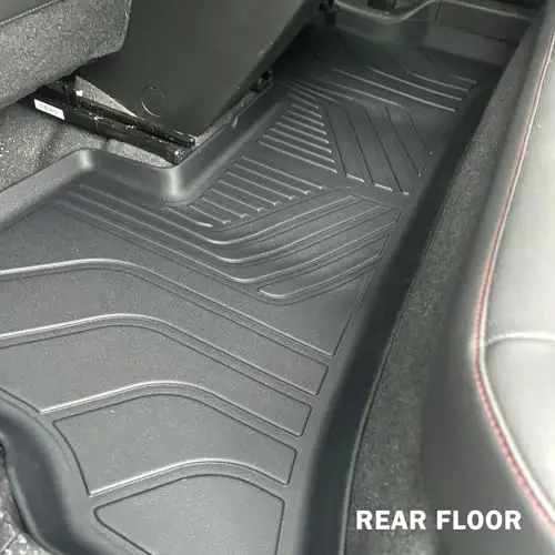 KUST Floor Mats for 2024-2026 Chevy Trax Accessories | Front Rear 2 Rows Floor Liners, All Weather Protection Car Mats, TPE Rubber, Raised Edge - 4