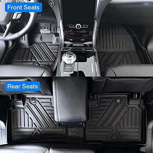 KUST Oyoqosti Gilamchalari Ford Edge 2015-2024 uchun, Barcha Ob-havo Oyoqosti Qoplamalari TPE Rezina Gilamchalar Ford Edge Aksessuarlari Baland Qirrali - 4