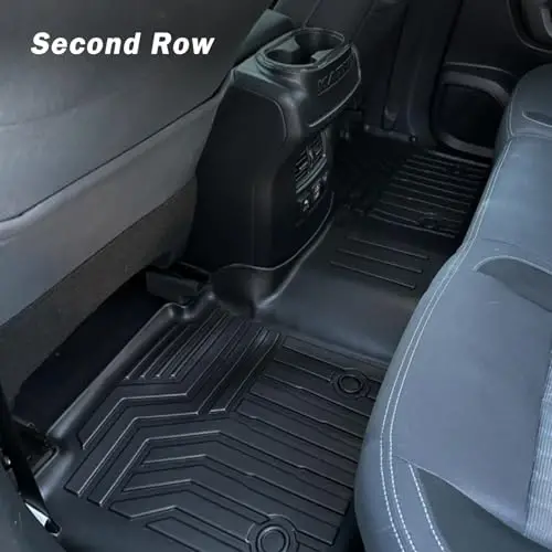 KUST Paspas ve Kasa Matı Seti, 2017-2024 Nissan Titan, 2016-2024 Titan XD Crew Cab, 5.6FT Kasa Havuzu İçin, Her Hava Koşuluna Uygun TPE Kauçuk Yüksek Kenarlı Ağır Hizmet Tipi - 4