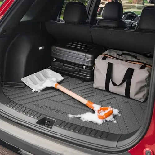 KUST Paspaslar Bagaj Paspası Chevy Equinox/GMC Terrain 2025 2026 2027 için (Sadece Benzinli), Her Hava Koşuluna Uygun Zemin Kaplamaları Equinox Aksesuarları Arka Bagaj Paspası TPE Kauçuk Yükseltilmiş Kenar - 6