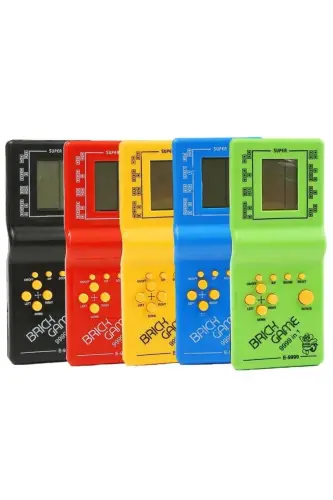 Kutulu Tetris El Atarisi Nostaljik Oyuncak - Mavi - POPKONSOL (1)