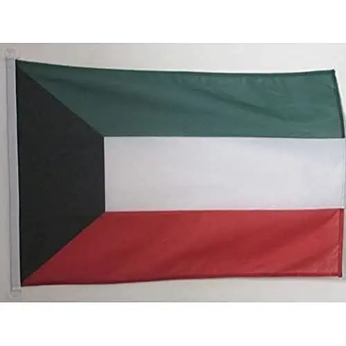 Kuvayt dengiz bayrog'i 18'' x 12'' - Quvayt bayroqlari 30 x 45 sm. - Qayiq uchun banner 12x18 dyuym - AZ FLAG - AZ FLAG