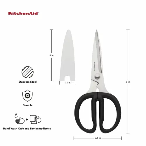 Кухонные универсальные ножницы KitchenAid, черные - 4