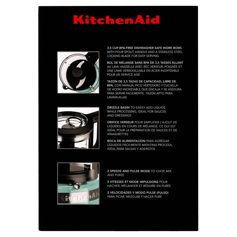 Кухонный комбайн KitchenAid 3.5 чашки, Aqua Sky, KFC3516 - 14