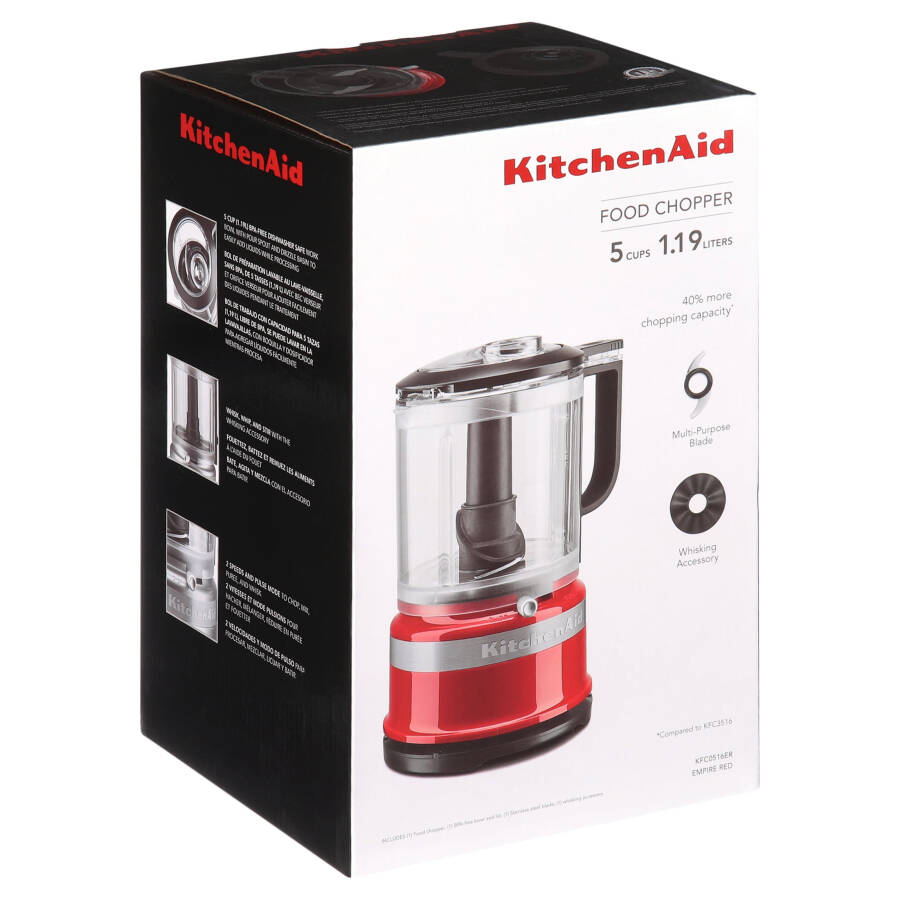 Кухонный комбайн KitchenAid 5 Cup, Императорский красный, KFC0516 - 5