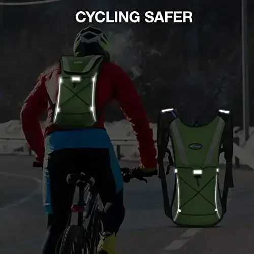 KUYOU Running Hydration Vest - Lightweight Insulated Hydration Backpack with 2L Water Bladder, Adjustable Chest Straps and Reflective Water Backpack for Trail Running Marathon Race Hiking Cycling - 5