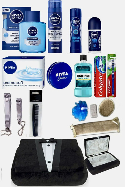 Kuyovning so'z, nishon, mehr-muhabbat sandig'i to'plami + Teri parvarishi to'plami - NIVEA