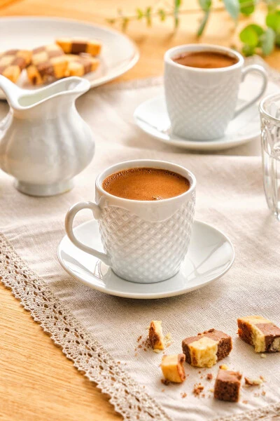 Kuzguncuk 6 kishilik kofe finjon to'plami 90 ml - EMSAN (1)