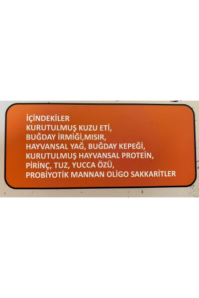 Kuzu Etli Köpek Maması 22 Protein (15 Kg) - 6