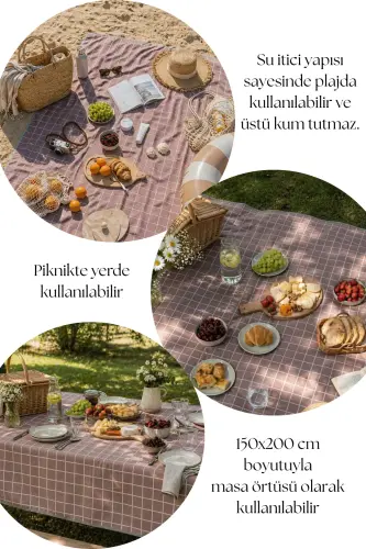 Kvadrat suv o'tkazmaydigan piknik plyaj lager chodiri 150x200 sm. 4-6 kishilik - 4