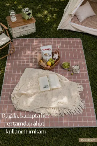 Kvadrat suv o'tkazmaydigan piknik plyaj lager chodiri 150x200 sm. 4-6 kishilik - 5