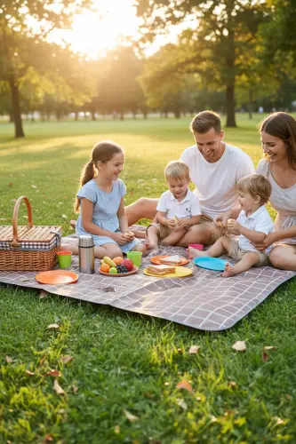 Kvadrat suv o'tkazmaydigan piknik plyaj lager chodiri 150x200 sm. 4-6 kishilik - 1