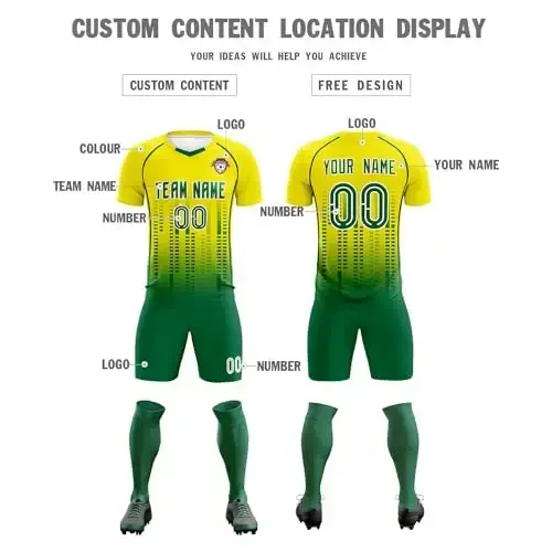 KXK Maxsus futbol formasi Kattalar bolalari uchun shaxsiy futbol mashg'ulotlari formasi Ism raqami logotipi bilan bosilgan - 3