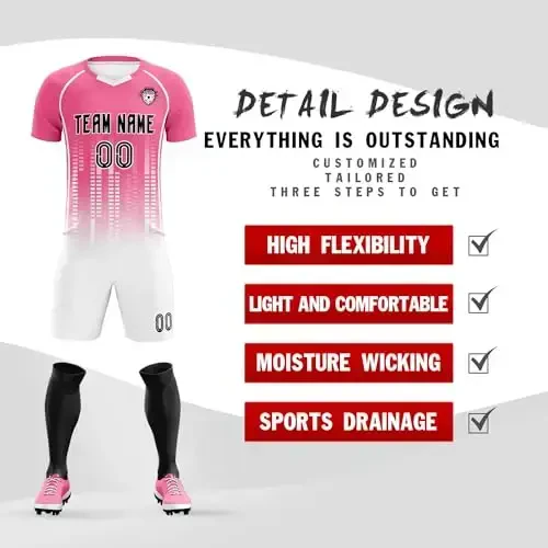 KXK Maxsus futbol formasi Shaxsiy futbol mashg'ulotlari formasi Chop etilgan Ism Raqam Logotipi kattalar bolalar uchun - 2