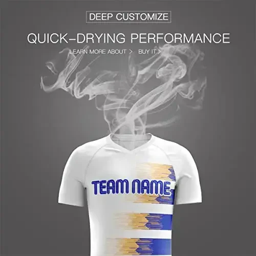 KXK Maxsus futbolkalari Shortilar Shaxsiylashtirilgan Bosma Ism Raqam Logotipi, Erkaklar/Ayollar/O'g'il bolalar uchun V-Bo'yin Qisqa Qisma Forma - 4