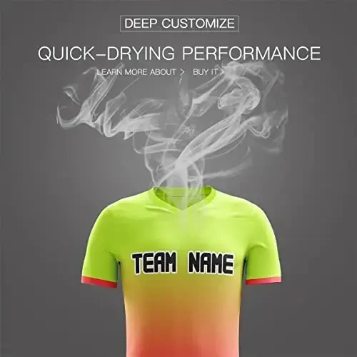 KXK moslashtirilgan futbolkalari shortilari Shaxsiy bosma ism raqami logotipi, erkaklar/ayollar/bolalar uchun V-bo'yinli qisqa yengli forma - 4