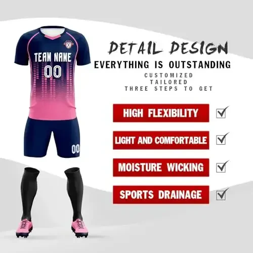 KXK Custom Soccer Jersey Personalized Soccer Practice Uniform Printed Name Number Logo for Adult Kids - MODAZONE (1)