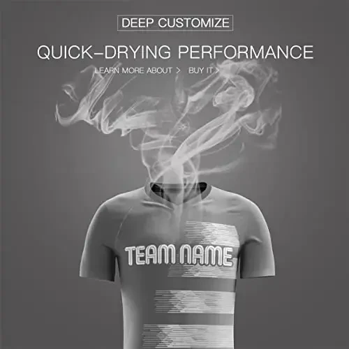 KXK Пользовательские футбольные майки, шорты, персонализированное имя, номер, логотип, V-образный вырез, короткий рукав, униформа для мужчин/женщин/мальчиков - 4