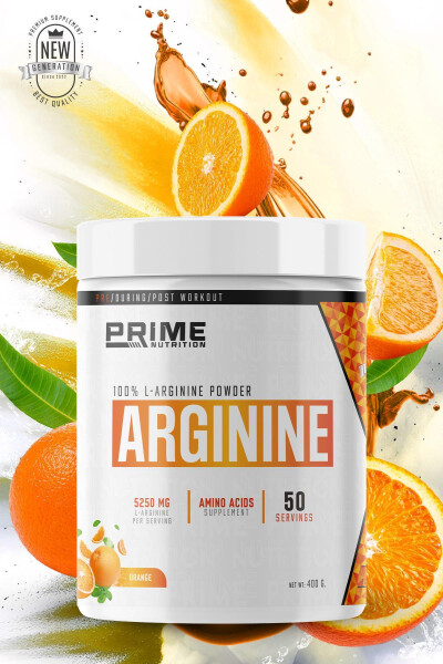 L-Аргинин 400 грамм с ароматом апельсина - PRIME NUTRITION (1)