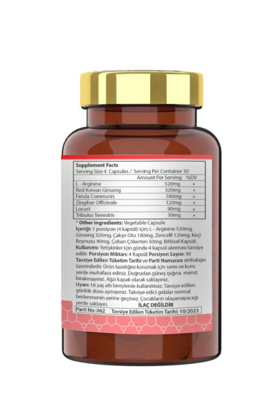 L-arginin Jinsiy Ginseng Aralashmasi Afro Plus Kapsulası - 2