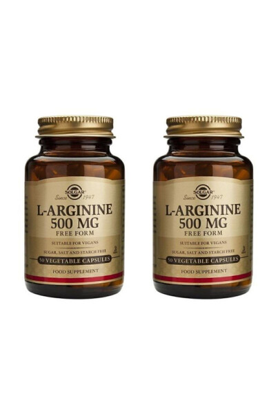 L-Arginine 500 Mg 50 Capsules 2 Pack - 2