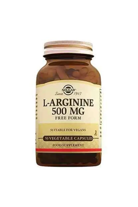 L-Arginine 500 Mg 50 Capsules - SOLGAR