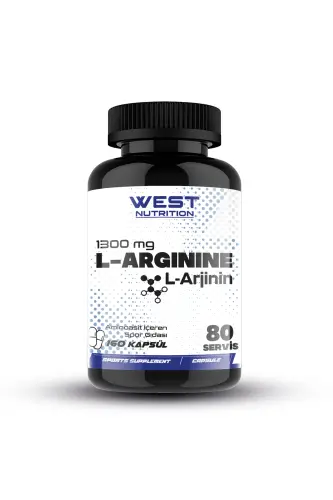 L-Arginine Arginine 1300 Mg 160 Capsules - 1
