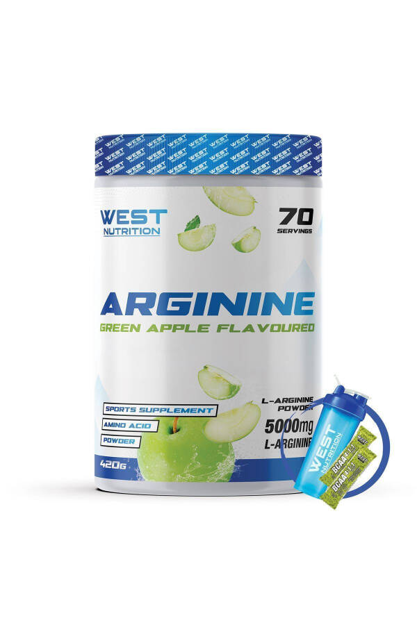 L Arginine Arginine 420gr Green Apple Flavored Black - 3