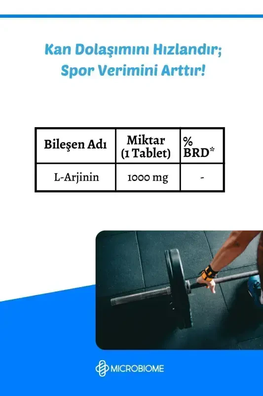 L-arjinin Tek Tablette 1000 Mg 60 Tablet ( L-arginine ) - 5