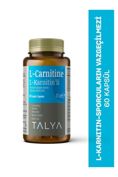 L-carnitine, Dietary Supplement with Herbal Blend Containing L-carnitine, 60 Capsules - 19