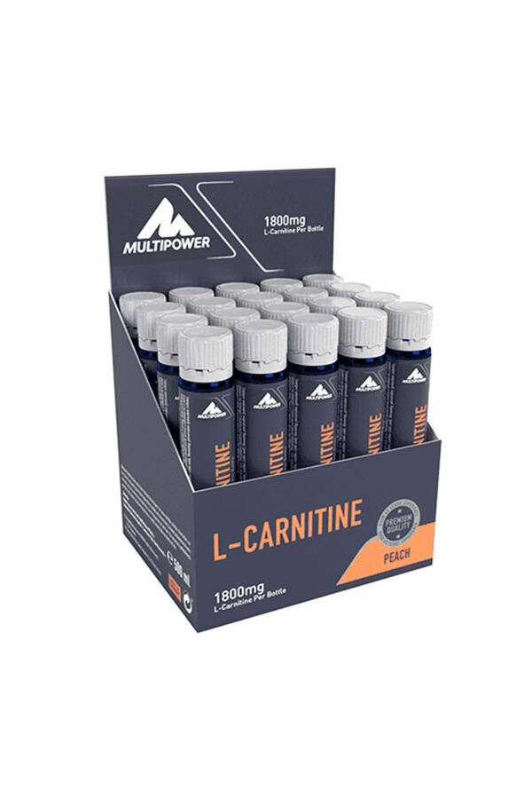 L-carnitine Liquid Forte 1800 mg 20 Ampoules Peach Flavored - 3