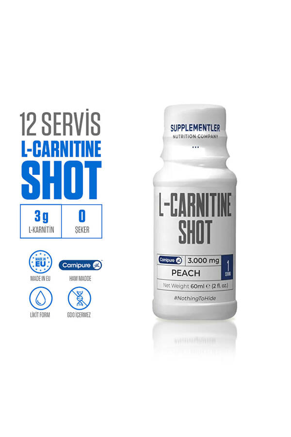 L-Carnitine Shot 3000 Mg 12 Ampoules - 2