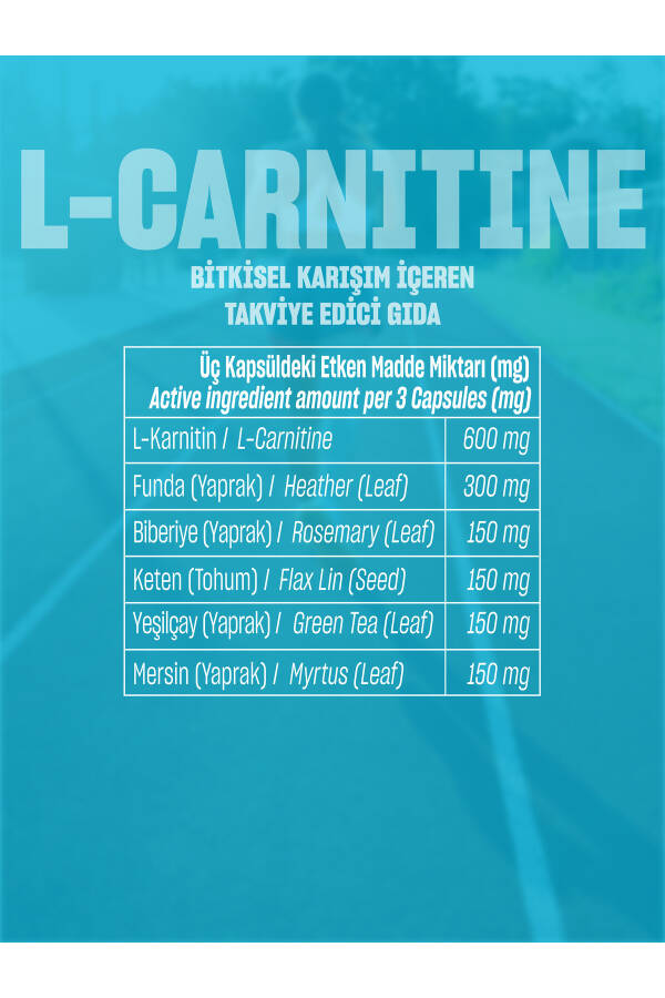 L-karnitin, L-karnitinli o'simlik aralashmasini o'z ichiga olgan oziq-ovqat qo'shimchasi, 60 kapsula - 26