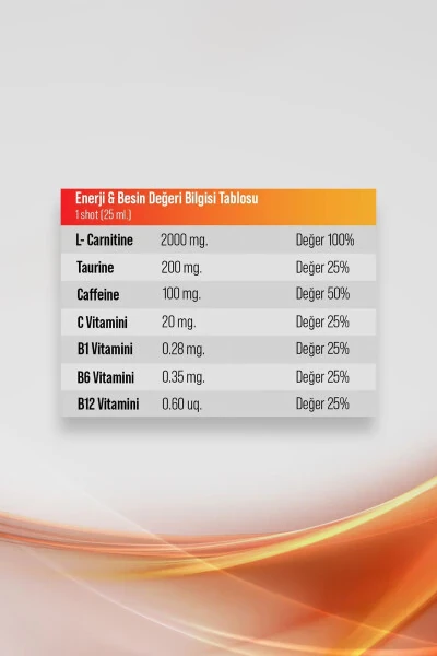 Extreme Synergy Carnitine Shot 20x25 ml | Limon Aromalı | - 8