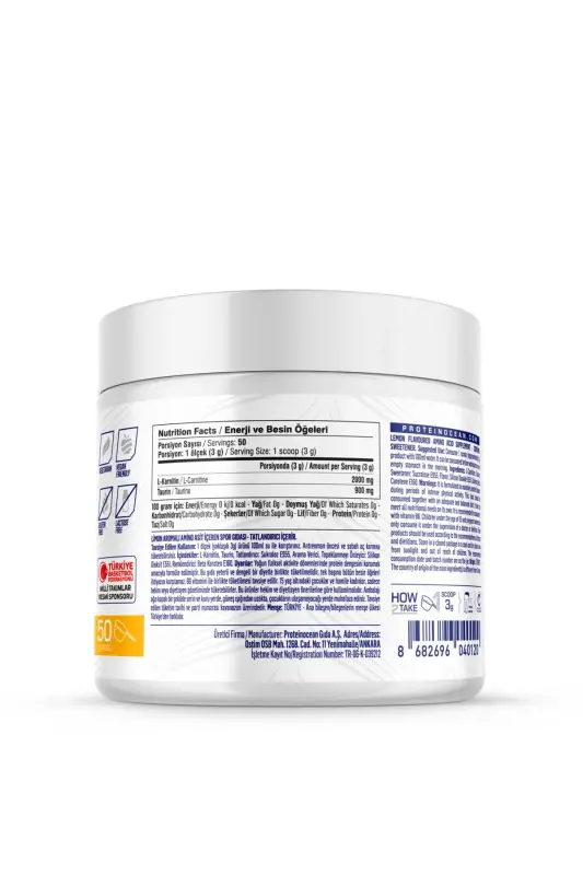 L-carnitine Limonata 150g - 50 Servis - 2