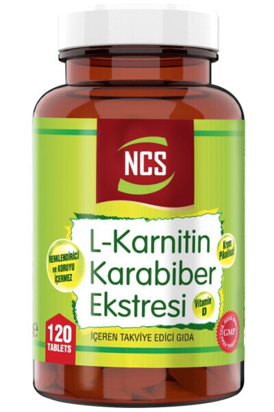 L-карнитин с черным перцем Extrema 120 таблеток - NCS