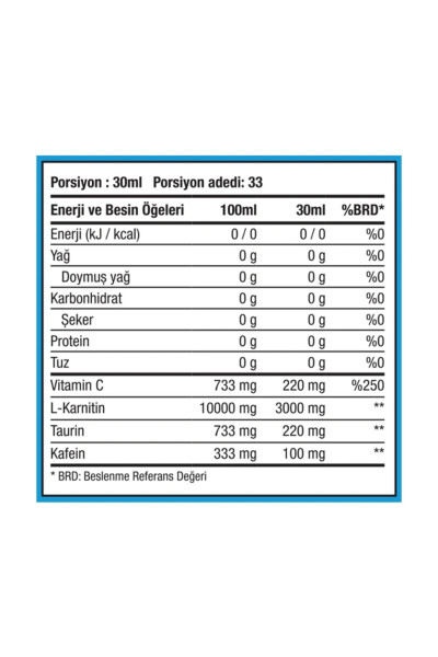 L-karnitin Thermo 3000 - 1000 ml - Karpuz Aromalı - 33 Servis - L-karnitin - 4