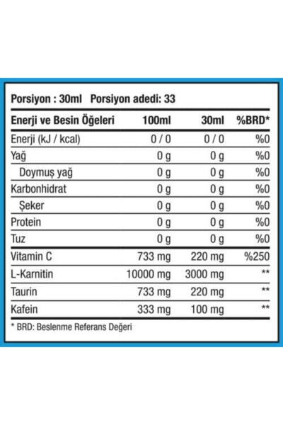 L-карнитин Thermo 3000 - 1000 мл - Вкус зеленого яблока - 33 порции - L-карнитин - 4