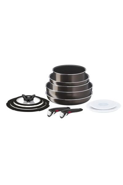 L15096 Ingenio Titanium 2X XL Intense Large Pan and Pot Set 12 Pieces - 1