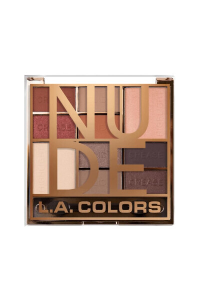 La Colors Color Block Eyeshadow Palette - Nude - L.A COLORS