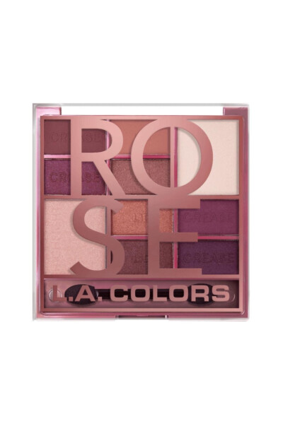 La Colors Color Block Eyeshadow Palette - Rose - 3