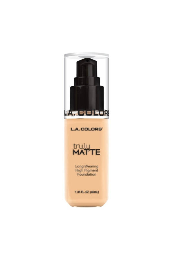 La Colors Truly Matte Fondöten-porcelaın 40ml - No Color - 4