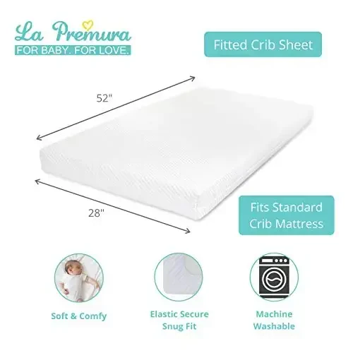 La Premura Baby Koala Nursery Crib To'plami, 3 qismli standart o'lchamdagi to'plam, kulrang va yashil, Unisex bolalar to'plami va neytral dekor - 4