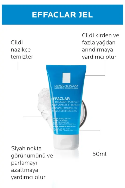 La Roche-Posay Effaclar Duo 15ml Effaclar Gel 50ml To'plam - LA ROCHE POSAY